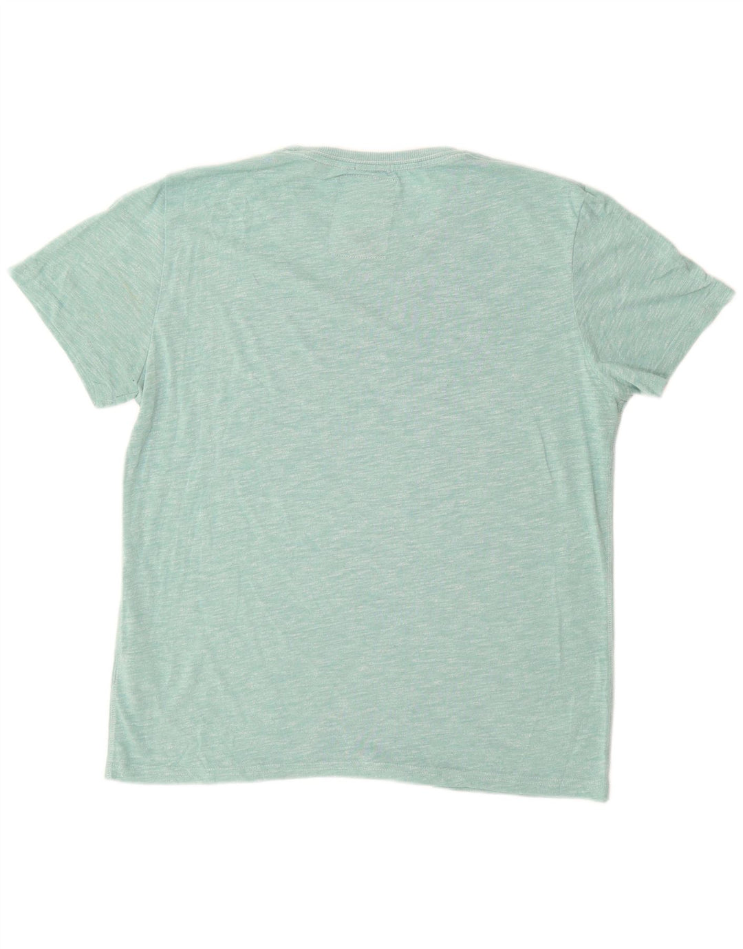 SUPERDRY Hombre Camiseta Gráfica Top XL Algodón Azul