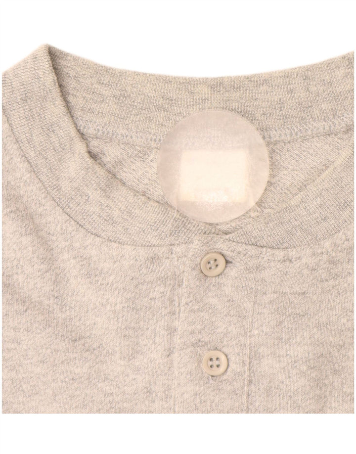 CHAMPION Camiseta para hombre Top grande de algodón moteado gris