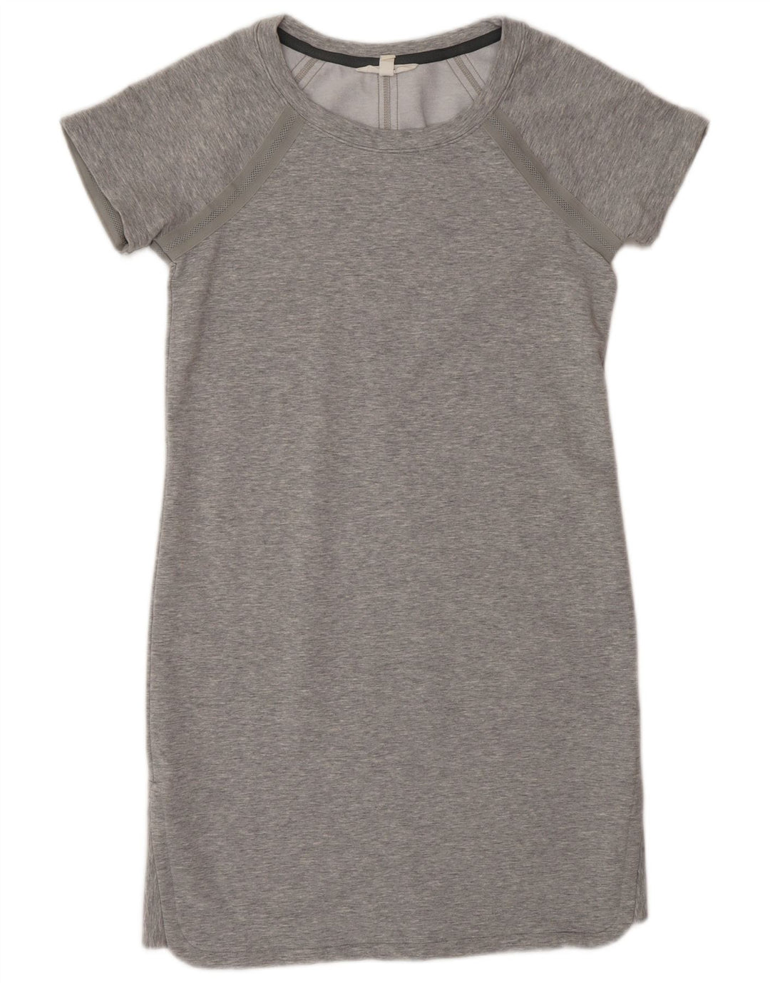 Athleta Vestido tipo camiseta para mujer UK 10 Pequeño Poliéster moteado gris