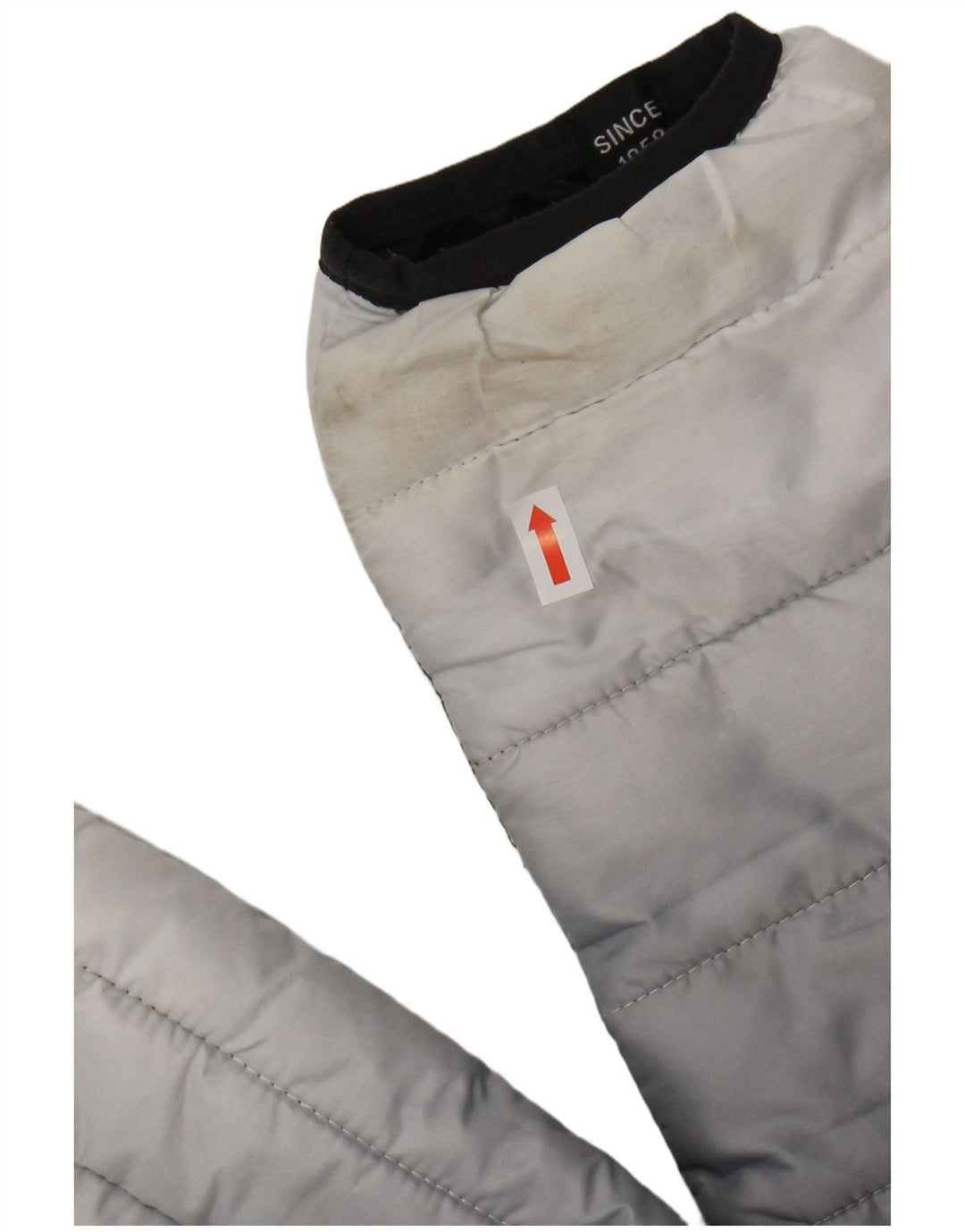 ELLESSE Chaqueta acolchada con capucha para hombre UK 34 XS Poliéster color block azul marino