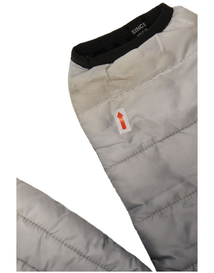 ELLESSE Chaqueta acolchada con capucha para hombre UK 34 XS Poliéster color block azul marino