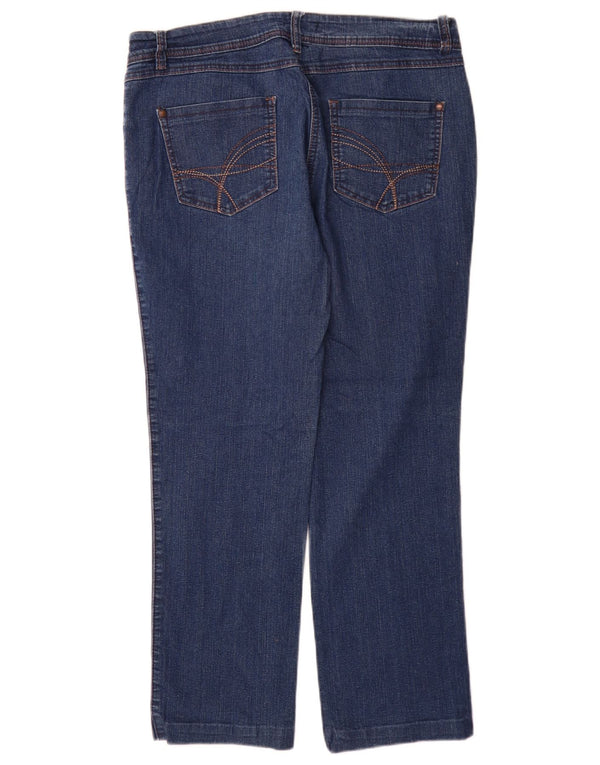 M&Co Vaqueros rectos para mujer UK 14 Large W32 L28 Algodón azul