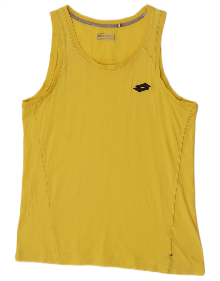 Lotto - Camiseta sin mangas para mujer, talla 40, color amarillo
