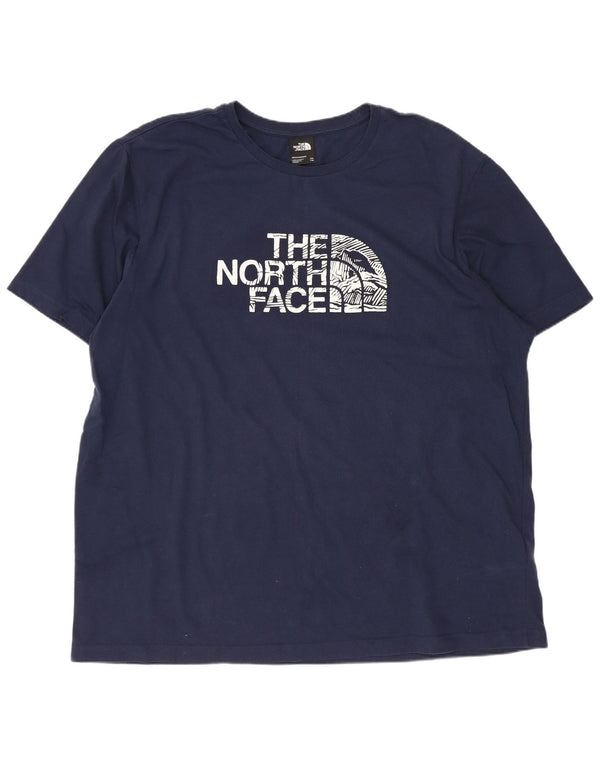 The North Face Camiseta gráfica para hombre Top 2XL Azul marino Algodón