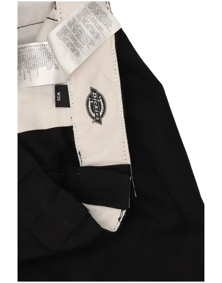 Dickies Pantalón chino recto para hombre W26 L29 Poliéster negro