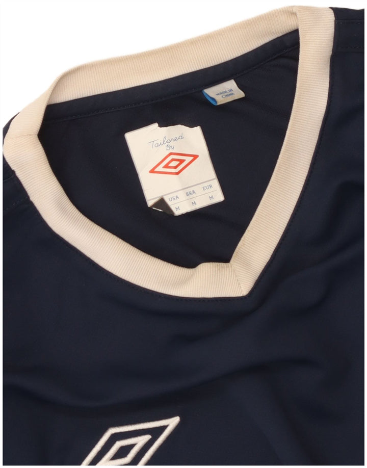 Camiseta Umbro Hombre Top Medium Azul Marino Colorblock