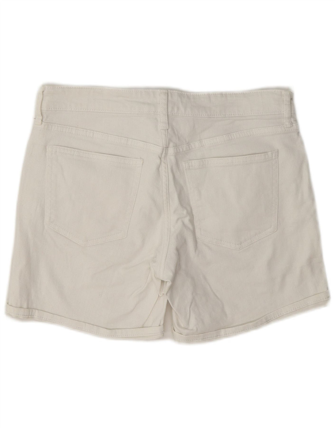 Gap Pantalones Cortos De Mezclilla Regulares Estándar para Mujer W28 Algodón Blanco Medio