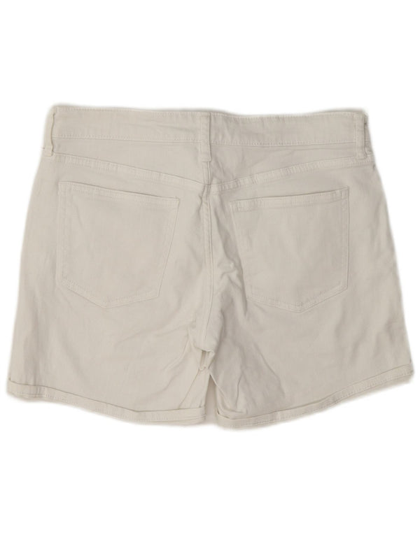 Gap Pantalones Cortos De Mezclilla Regulares Estándar para Mujer W28 Algodón Blanco Medio