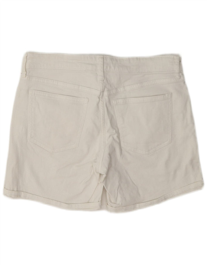 Gap Pantalones Cortos De Mezclilla Regulares Estándar para Mujer W28 Algodón Blanco Medio