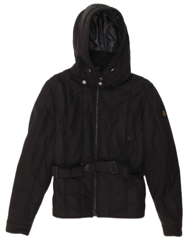 Refrigiwear Chaqueta acolchada con capucha para mujer IT 46 Poliéster negro grande