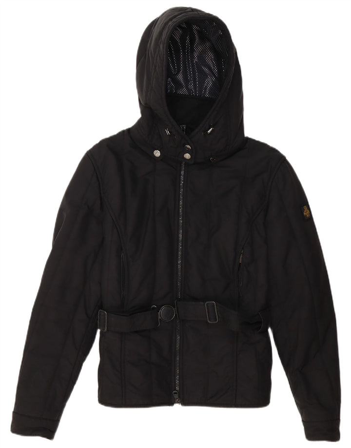 Refrigiwear Chaqueta acolchada con capucha para mujer IT 46 Poliéster negro grande