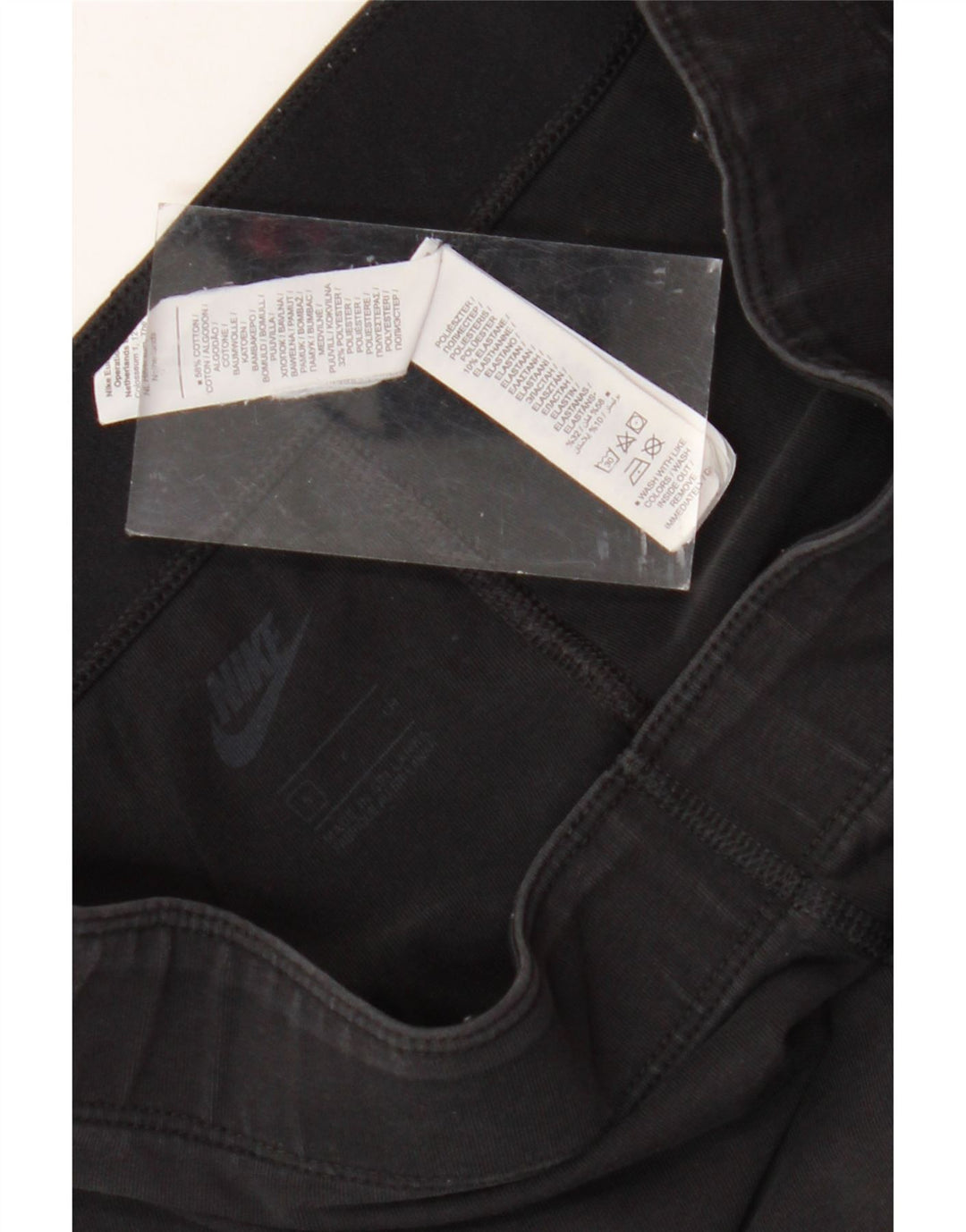 NIKE Leggings gráficos para mujer UK 8 Small Algodón negro