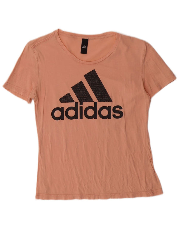 Adidas Camiseta gráfica para mujer Top UK 10 Small Pink