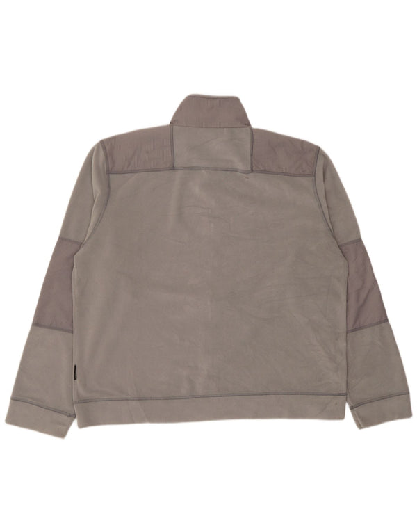 Sergio Tacchini Chaqueta polar para hombre UK 42 XL Gris a rayas