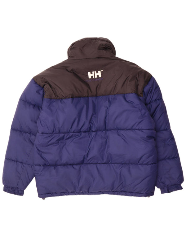 Helly Hansen Chaqueta acolchada con gráfico para hombre UK 40 Large Azul Colorblock Nylon