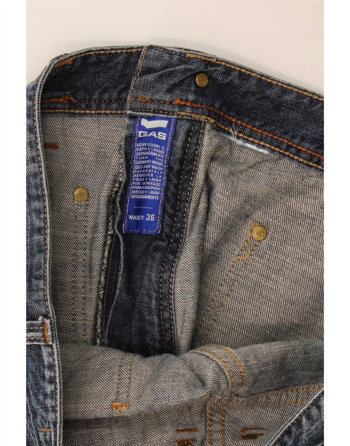 Vaqueros de pierna ancha para hombre Gas W36 L36 Azul
