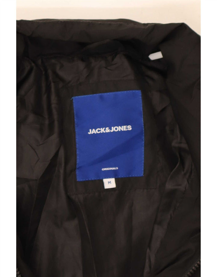 Jack & Jones Chaqueta acolchada para hombre ES 38 Mediana Negro Poliéster