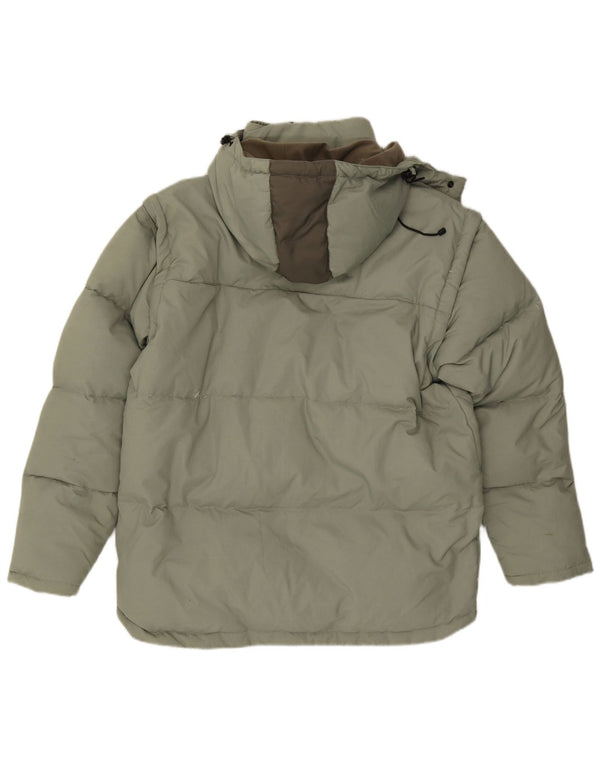 Fila Chaqueta acolchada con capucha para hombre UK 40 Large Green