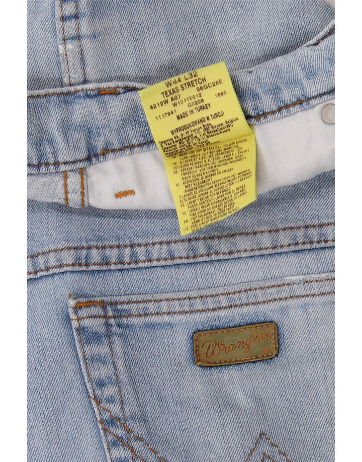 WRANGLER Vaqueros rectos elásticos Texas para hombre W44 L28 Algodón azul