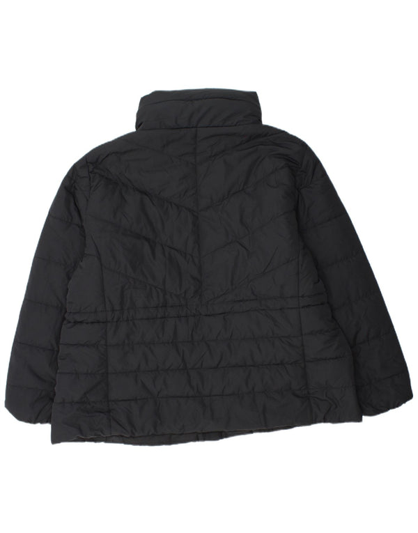 Marks & Spencer Chaqueta acolchada con capucha para mujer UK 22 3XL Poliéster negro