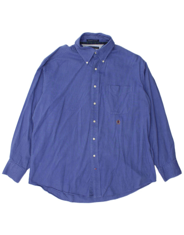 Camisa Tommy Hilfiger para hombre talla 16 1/2 grande azul