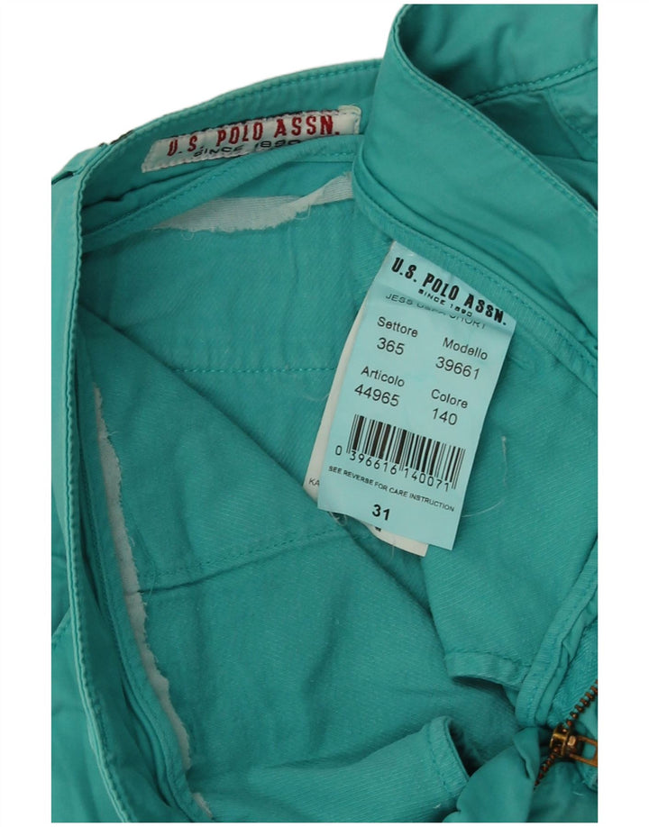 Asociación de Polo de EE. UU. Hot Pants Mujer W31 Algodón Turquesa Medio