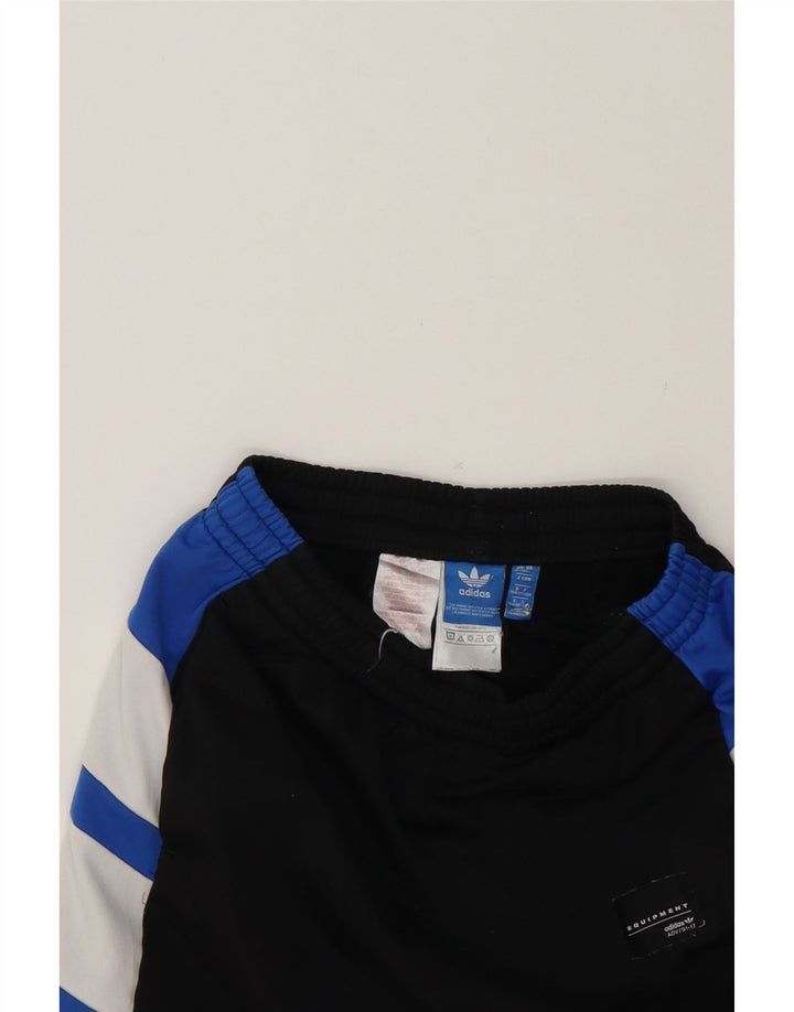 ADIDAS Boys Sport Shorts 12-13 Years Black Colourblock Polyester Vintage Adidas and Second-Hand Adidas from Messina Hembry 