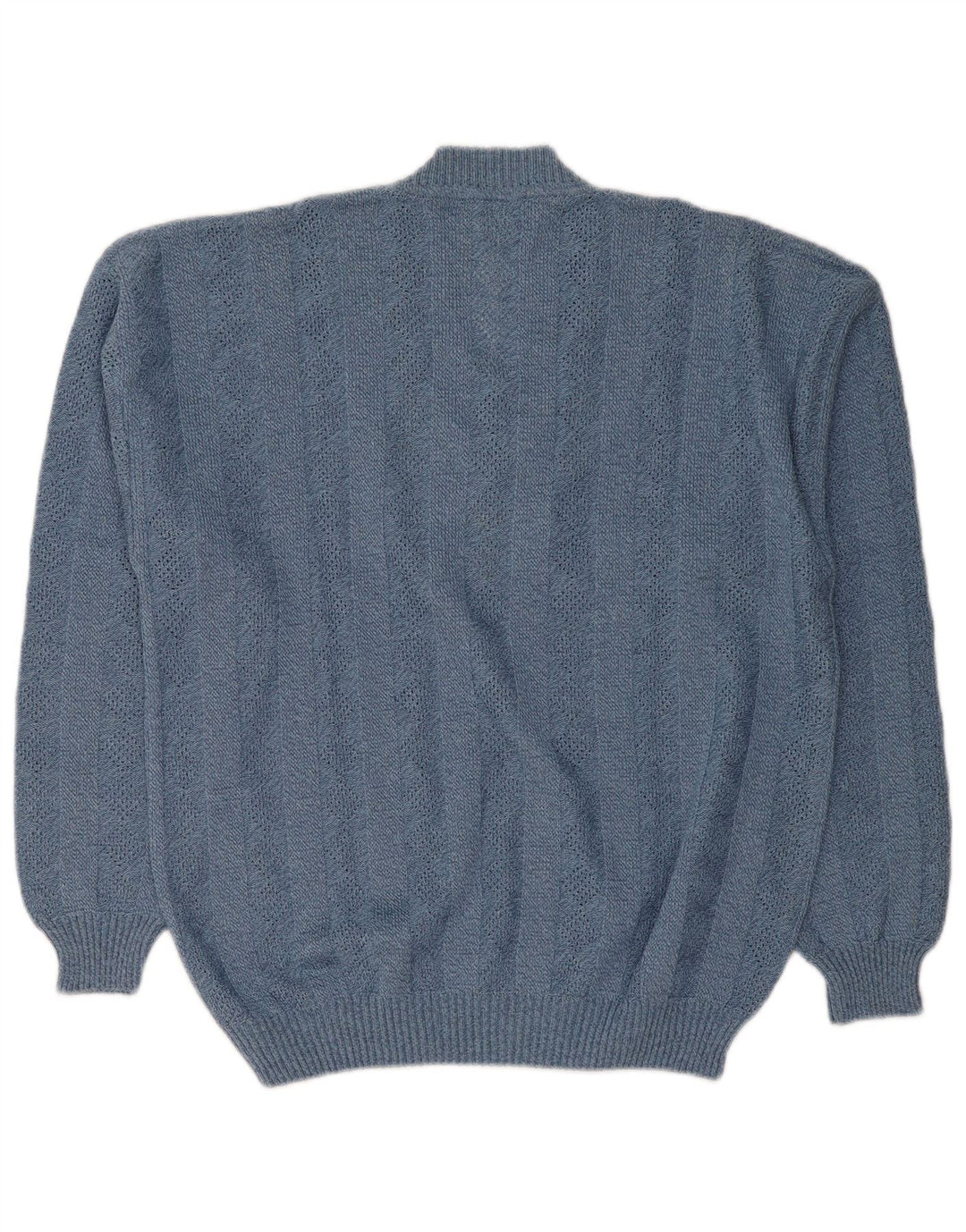Lasa Jersey con Cuello en V para Mujer IT 46/48 Large Blue Argyle/Diamond