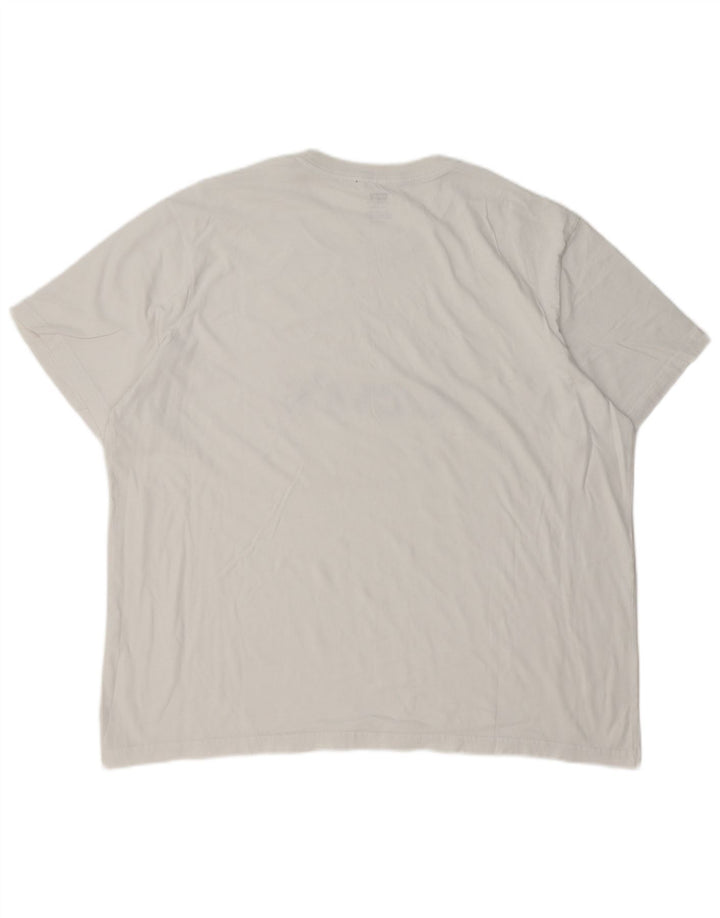 Levi's Hombre Camiseta Gráfica Top XL Algodón Blanco