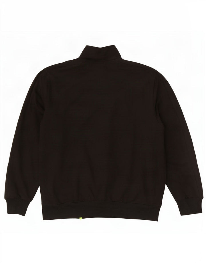 Umbro Hombre Chándal Top Chaqueta Grande Poliéster Negro