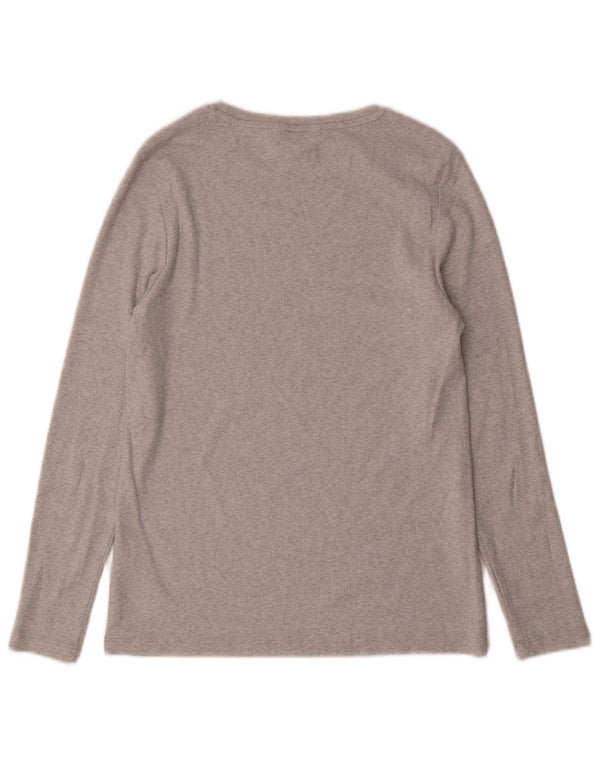 Marks & Spencer Top para mujer de manga larga UK 44 Algodón gris medio