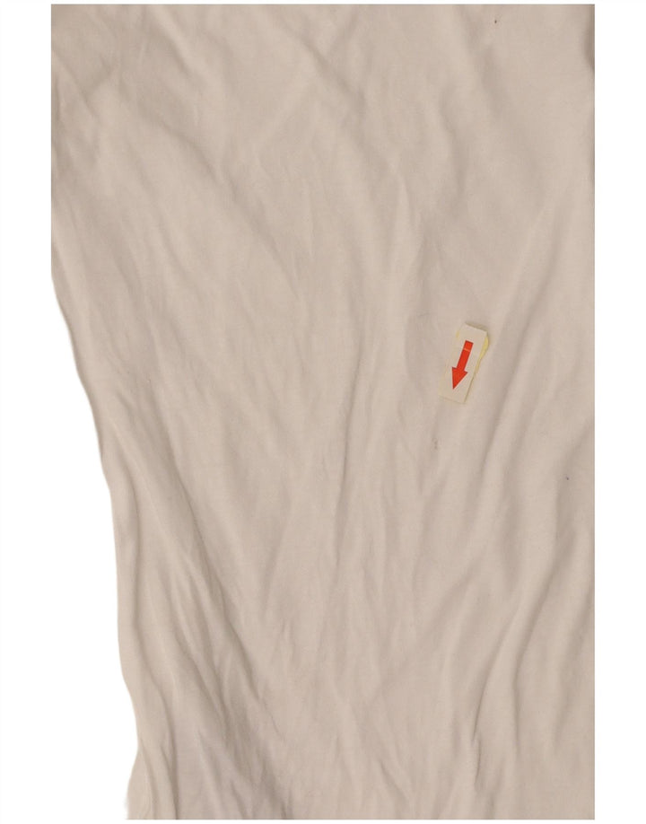 GAS Camiseta Mujer Top UK 12 Medium Blanco Algodón