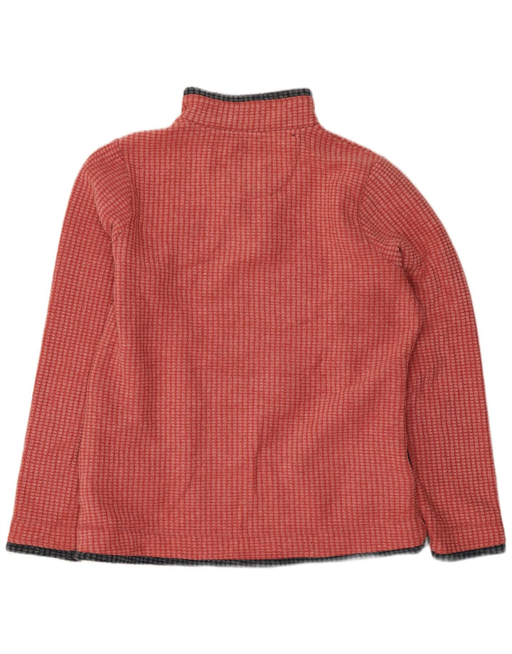 Weird Fish Jersey de forro polar con cuello y cremallera para mujer UK 40 Poliéster rosa medio