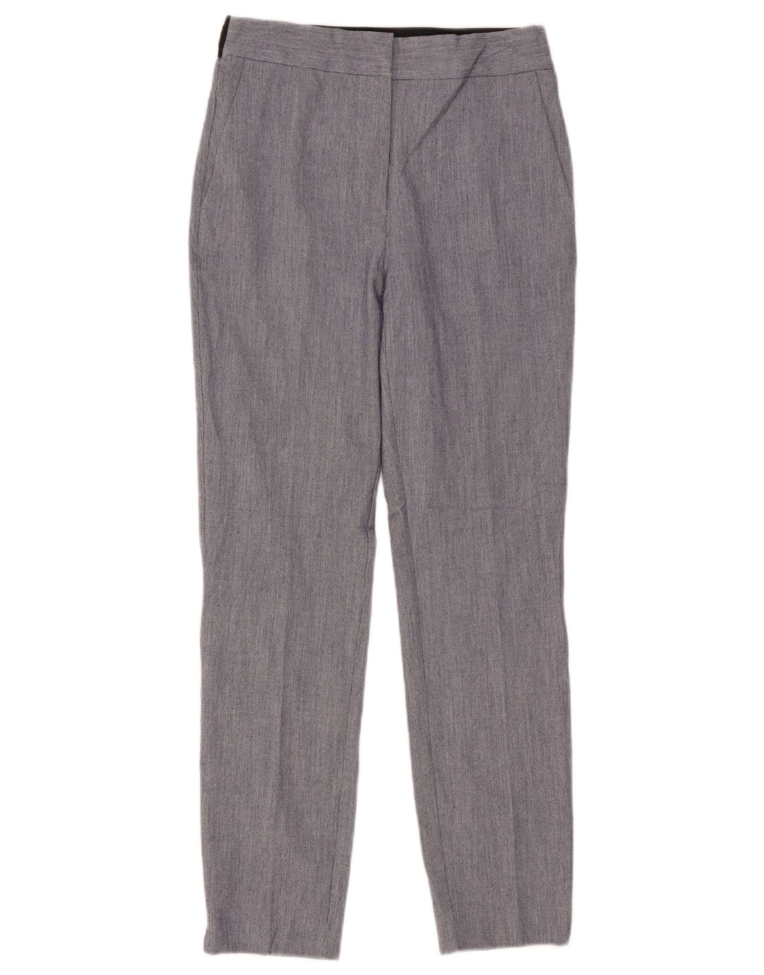 Zara Mujer Pantalón Chino Slim Small W27 L28 Poliéster Azul