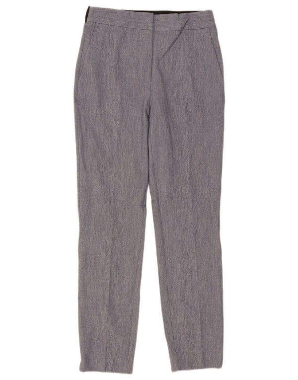 Zara Mujer Pantalón Chino Slim Small W27 L28 Poliéster Azul