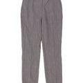 Zara Mujer Pantalón Chino Slim Small W27 L28 Poliéster Azul