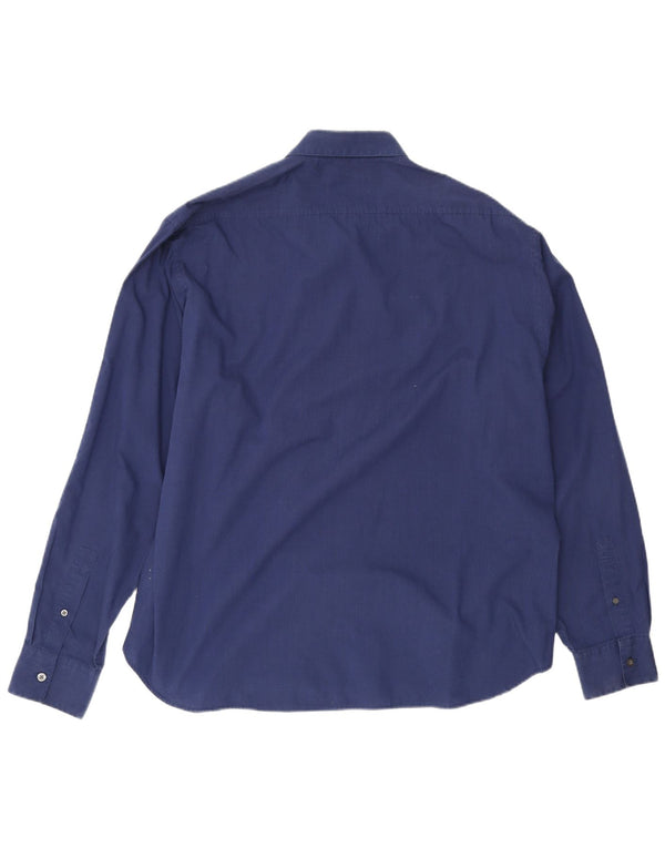 Camisa Yves Saint Laurent Hombre 2XL Algodón Azul Marino
