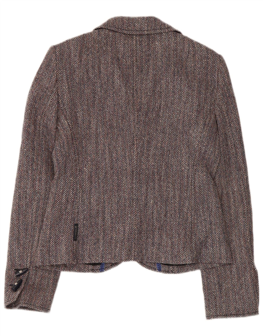 ARMANI JEANS Chaqueta tipo blazer de 4 botones para mujer IT 42 Espiga gris medio