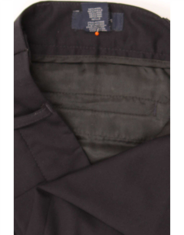 Gant Pantalones de traje con corte de bota para mujer UK 12 Medium W34 L33 Lana negra