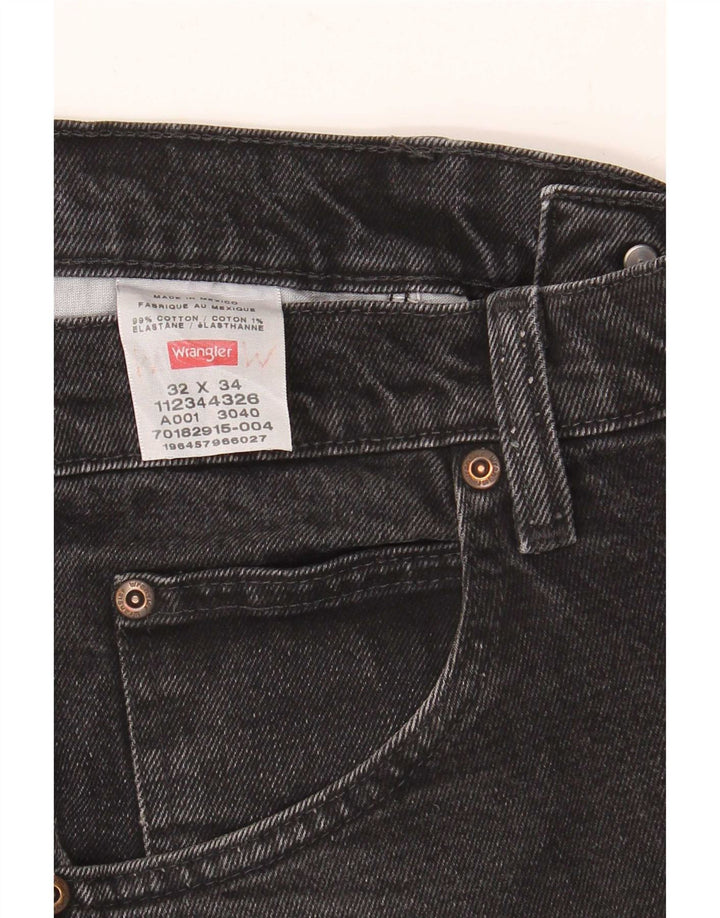 Wrangler Vaqueros rectos para hombre W32 L34 Algodón negro