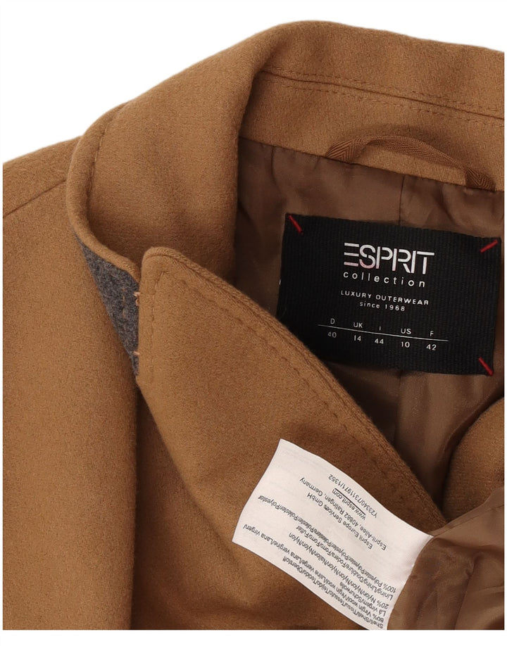 Esprit Abrigo para mujer UK 44 Grande Lana virgen beige