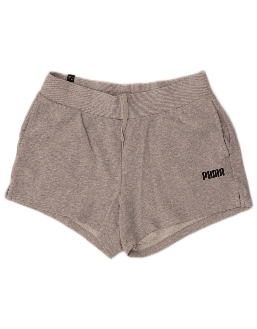 Puma Pantalones cortos deportivos para mujer UK 12 Algodón gris medio