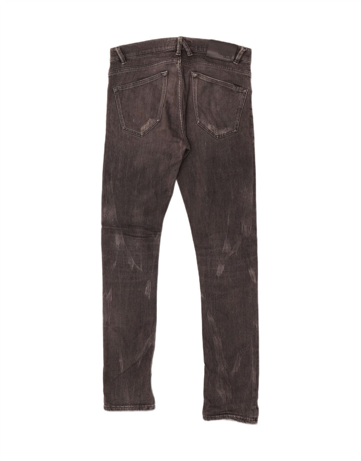 Vaqueros Trussardi Hombre Desgastados Slim W33 L34 Algodón Negro