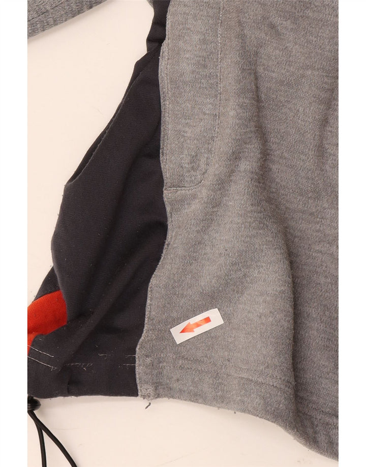 Diadora Chaqueta de chándal para hombre ES 46 XL Gris Colorblock Poliéster