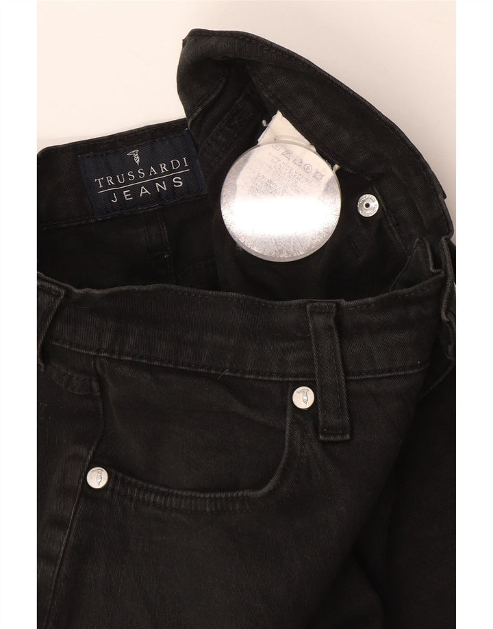 Vaqueros Trussardi Mujer Rectos W26 L30 Gris Algodón