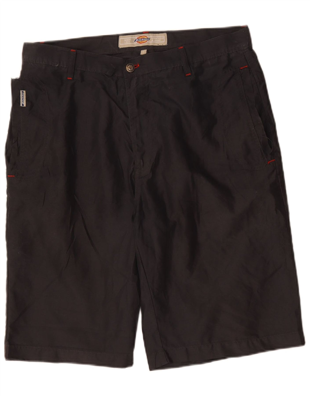 Pantalones cortos tipo chino para hombre Dickies Talla Grande W36 Negro Poliéster
