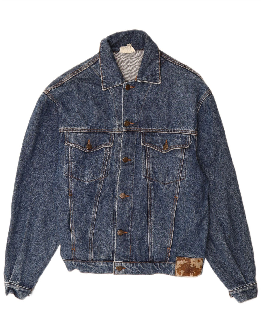 KENTUCKY Mens Denim Jacket IT 44 XS Blue Cotton