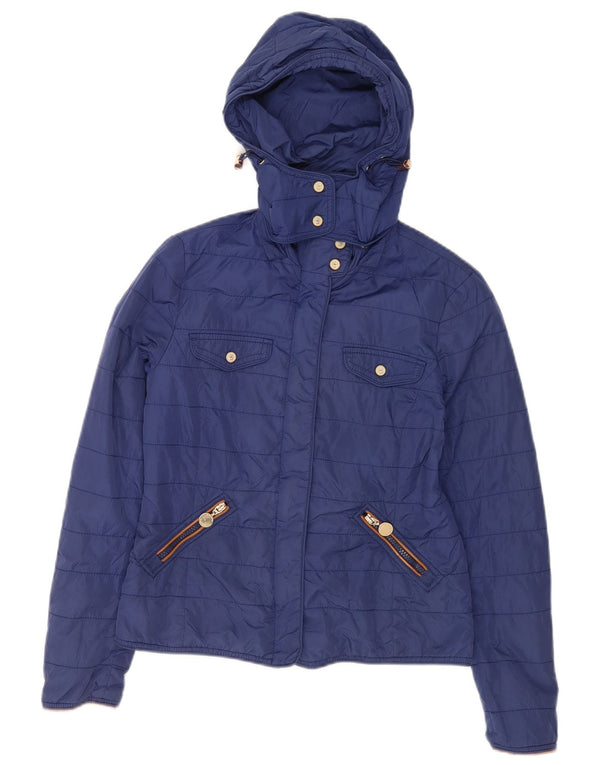Massimo Dutti Chaqueta Acolchada Mujer EU 36 Small Azul Nylon