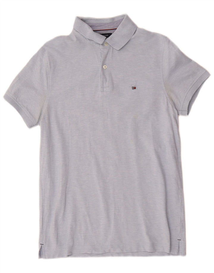 Tommy Hilfiger Polo Slim Fit de algodón azul medio para hombre