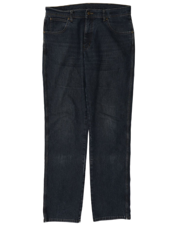 Wrangler Vaqueros rectos de corte regular para hombre W36 L34 Algodón azul marino
